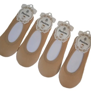 Kit 3 pares de Meia Sapatilha Soquete Feminina com Silicone