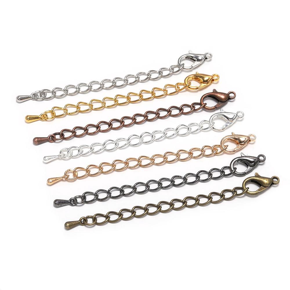 St.kunkka 20 peças Corrente Extensora colar/Pulseira50-70mm Extensor Pulseira Correntes Para Fazer Jóias Suprimentos em Oferta na Shopee