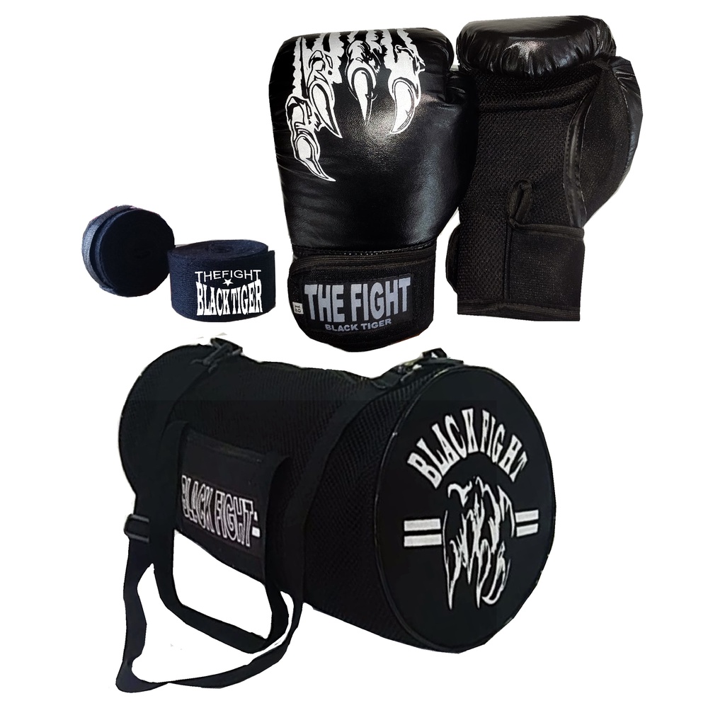 kit,MuayThai,Luva,Bosa,Bandagem.