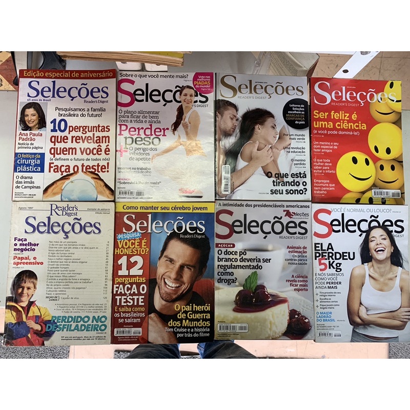 Revista Seleções Reader’s Digest ou Livro Seleções - envio aleatorio - 4 livros em 1 bom e barato