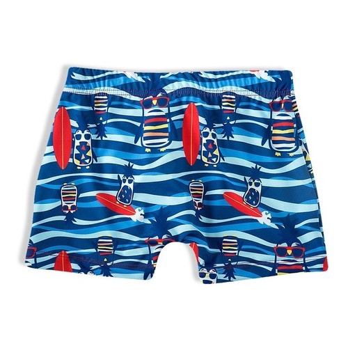 Sunga Infantil Menino Bo Pinguim Praia Verão Piscina Tip Top