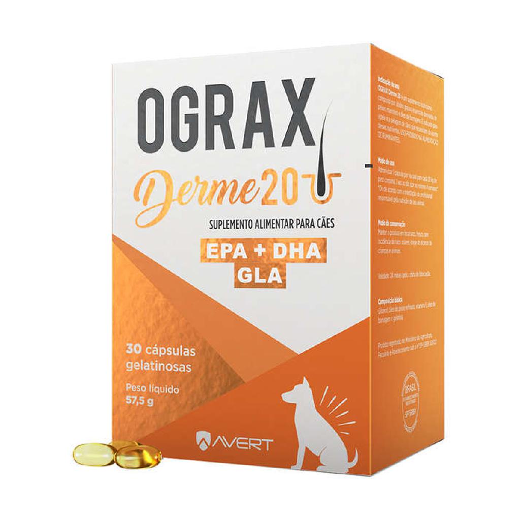 Ograx Derme 20 EPA+DHA 30 Capsulas - Pets