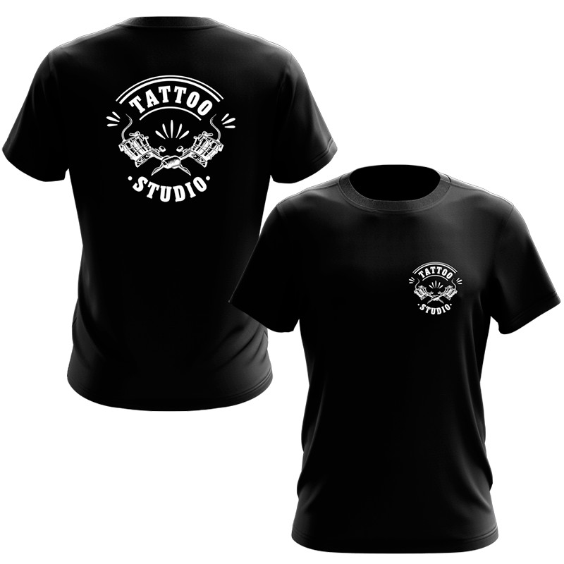 Camiseta Tattoo Studio Tatuador Uniforme Autonomo Serviço em Oferta na Shopee