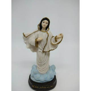 Imagem Nossa Senhora Rainha Da Paz Resina 15cm