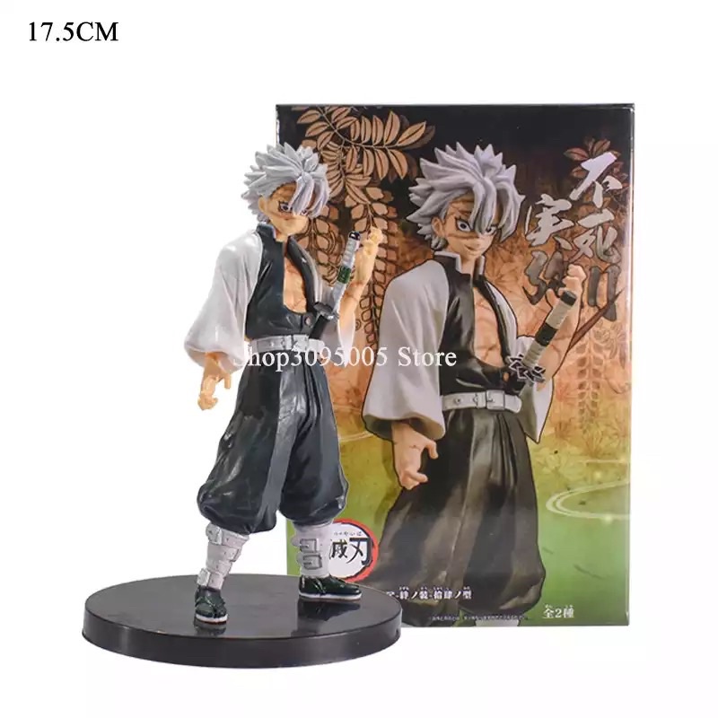 Action Figure Hashira Sanemi Shinazugawa Demon Slayer Kimetsu no Yaba Figura de Ação 17,5 cm
