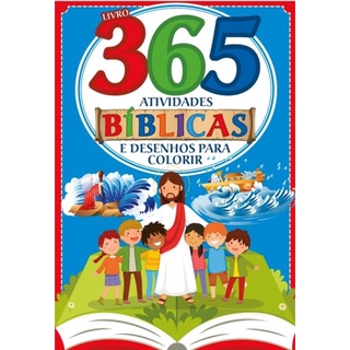 Bíblicas Livro 365 Atividades e Desenhos para Colorir em Oferta na Shopee