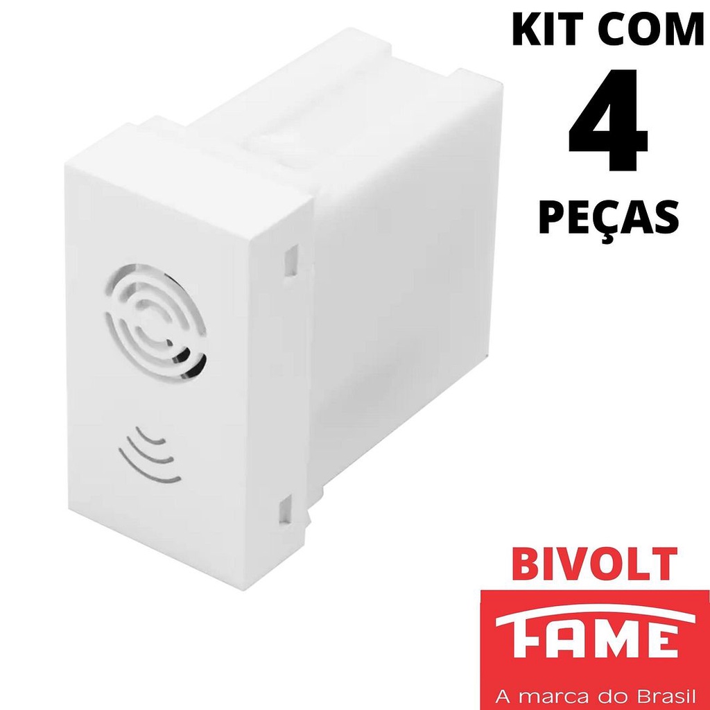 4un Módulo De Cigarra Bivolt Serie Modulare, Evidence, Blanc Mais FAME