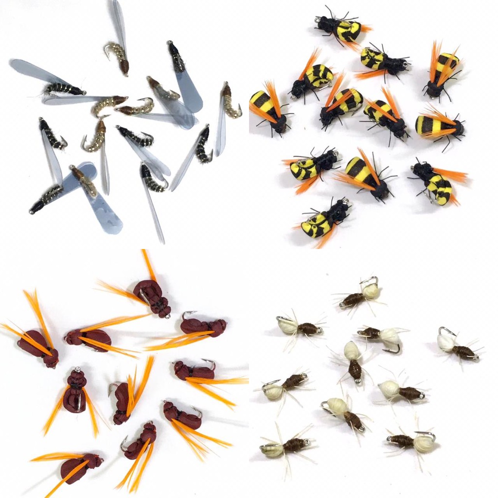 Kit Lambari Tilapia Iscas Artificiais Fly Fishing Isca 8 Un
