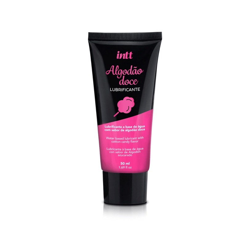 Gel Lubrificante a Base de Água - Intt - 50 ml | Sabor: Algodão Doce - Health