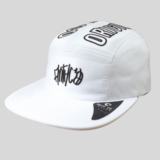 Boné Unissex Five Penal Aba Reta Aberto Strapback Fita Branco Originals Para Skatista