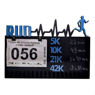 Porta-medalha Para Corrida De Rua Homem Com Recorde De Tempo em Oferta na Shopee
