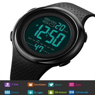 Skmei Contagem Regressiva Sports Watch for Men Moda PU Strap 5bar Multifuncional À Prova D