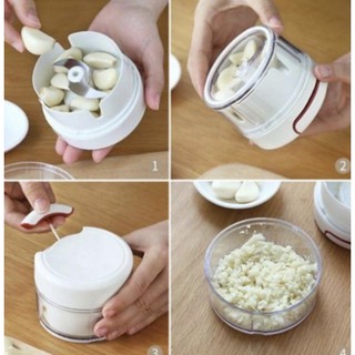 Mini Processador De Alimentos Triturador Manual De Alho