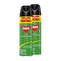 Kit 2 Inseticida Aerossol Baygon Ação Total 360ml