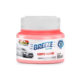 Cheirinho Aromatizante Carro Novo Breeze Odorizante 80ml Proauto