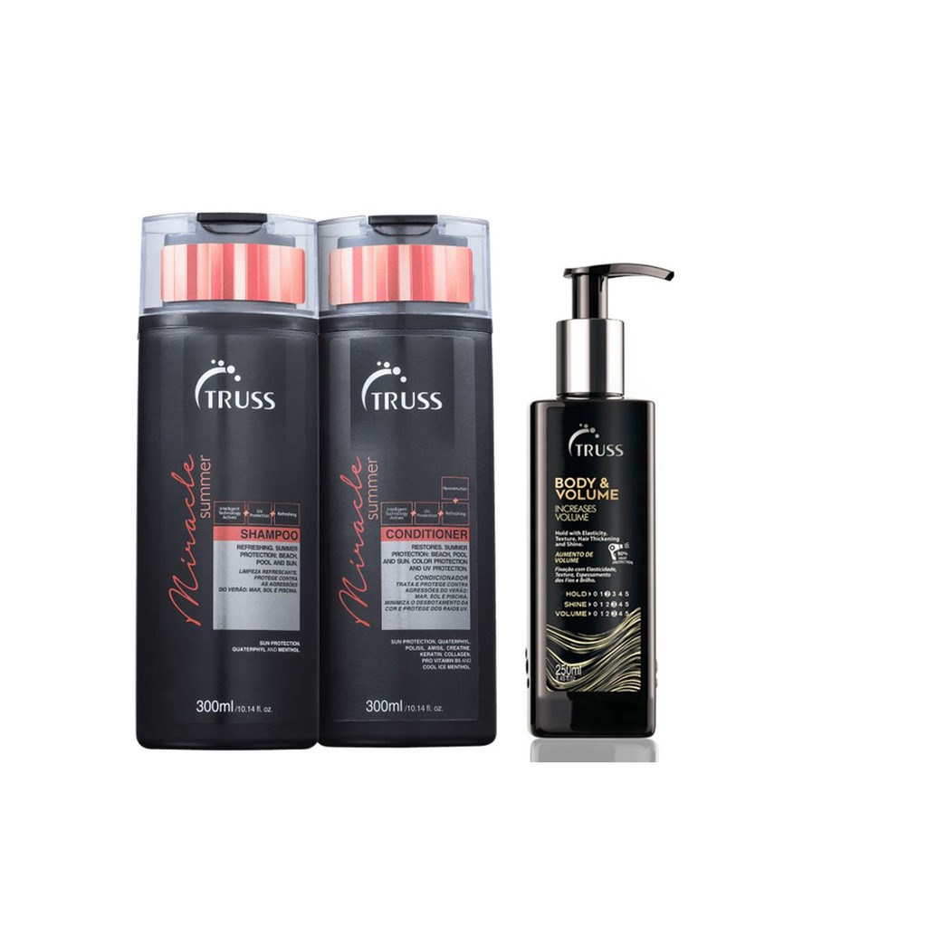 Truss Miracle Summer Shampoo e Condicionador e Body & Volume