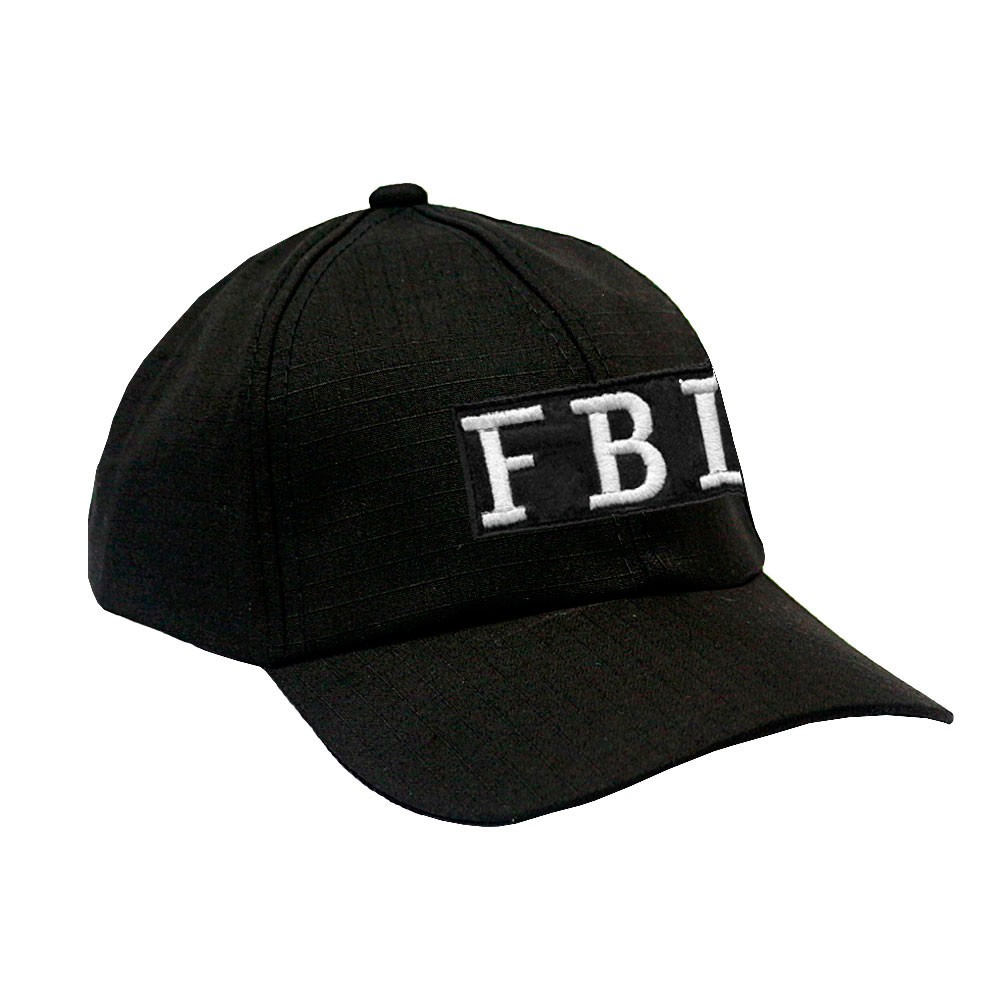 Boné Militar Rip Stop com Patch Aplicado FBI | Preta - Atack