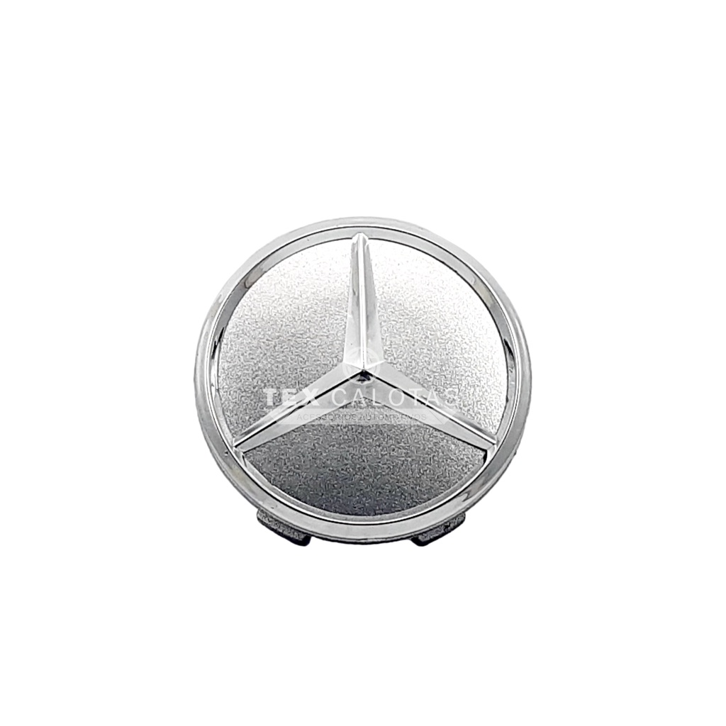 Calota para Centro  de Roda de Liga Leve Mercedes AMC - Prata (unidade)