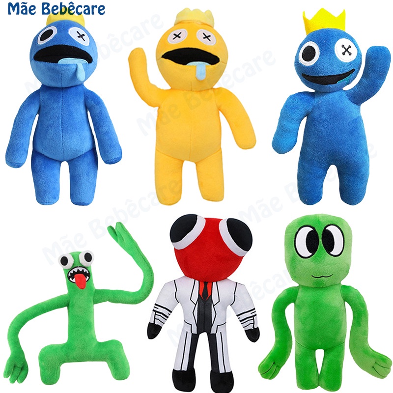 Compra online de Arco-íris amigos brinquedo de pelúcia portas jogo dos  desenhos animados personagem boneca kawaii monstro azul macio brinquedos de  pelúcia para crianças presentes de natal