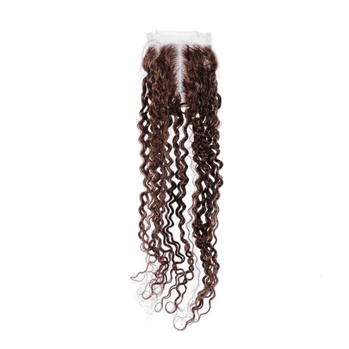 Aplique Prótese Top Clousure Cacheado Cabelo Humano 50cm