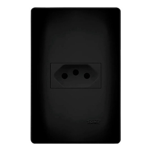 Kit c/ 10 Tomadas 10A 4x2 Fame Habitat Black