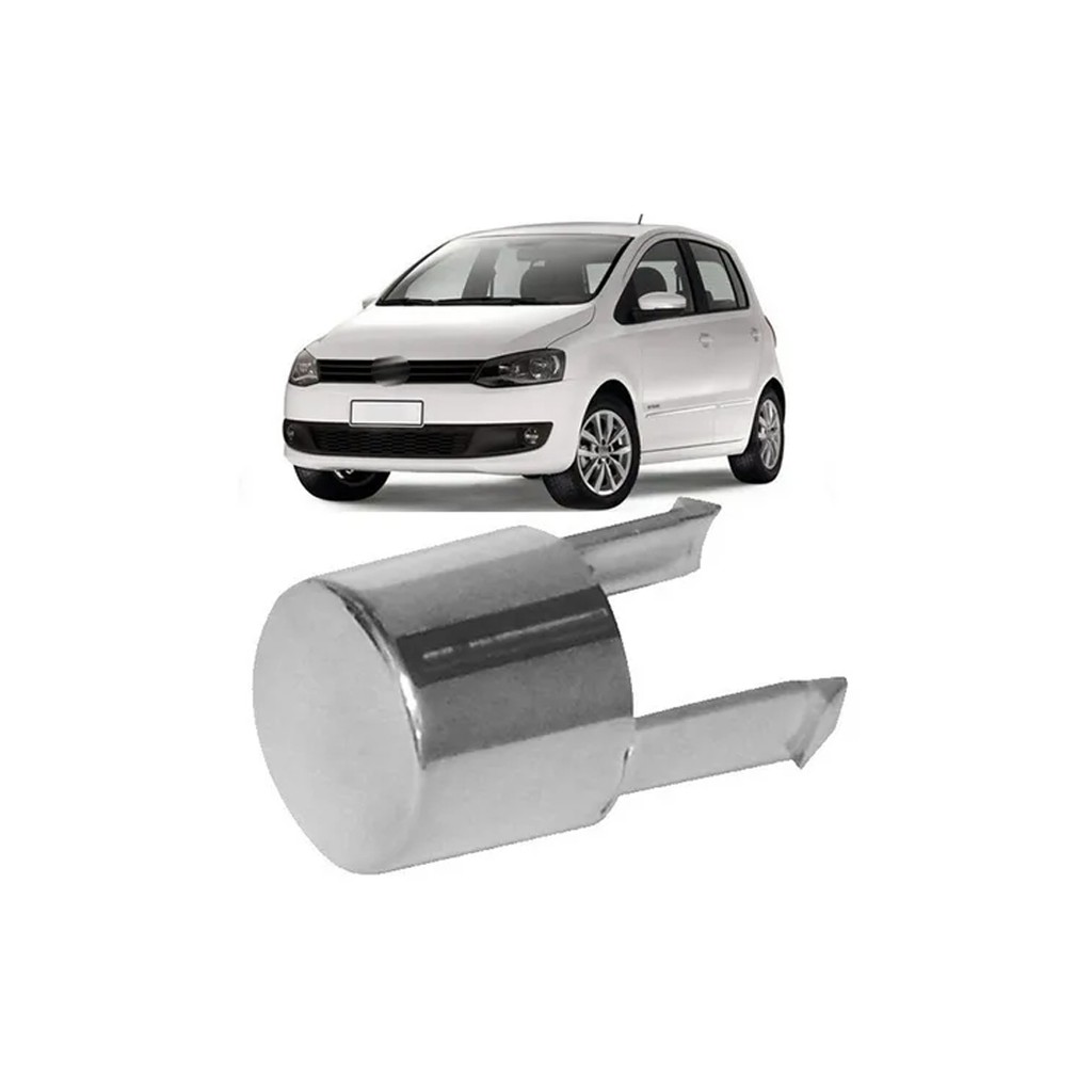 Botão Do Freio De Mão Cromado Vw Fox Todos Spacefox Crossfox em Oferta na Shopee