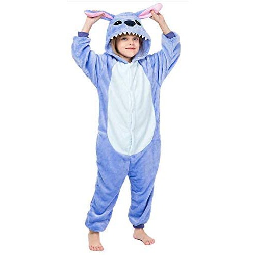 Pijama Kigurumi Stitch Macio Original Unissex Adulto Infantil