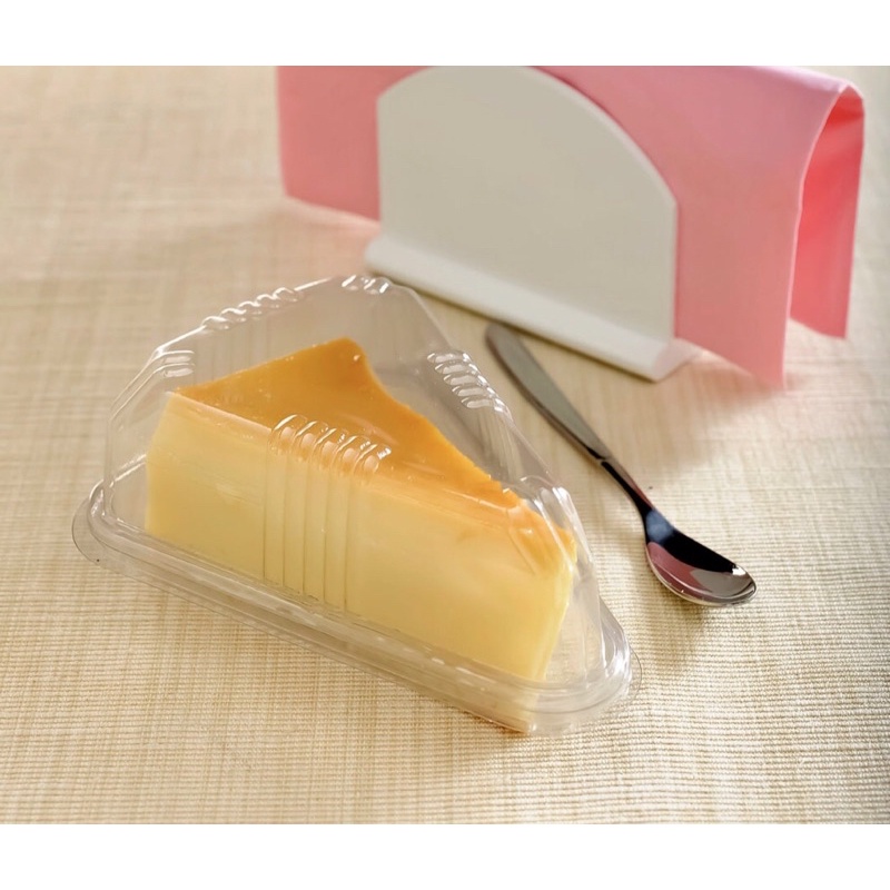 400  EMBALAGENS MINI FATIA DE TORTA, BOLO E PUDIM REF.: G 635 galvanotek (13x9,8x5,4cm) - Home & Living