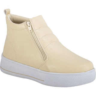 Tênis Feminino Lumiss Casual Plataforma Cano Alto Botinha Confortável Zíper Macio Moderno Blogueira Sneaker Calce Fácil em Oferta na Shopee