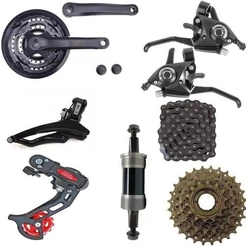 KIT RELAÇÃO MARCHA BIKE 21V MTB TRANSMISSÃO YAMADA GTS