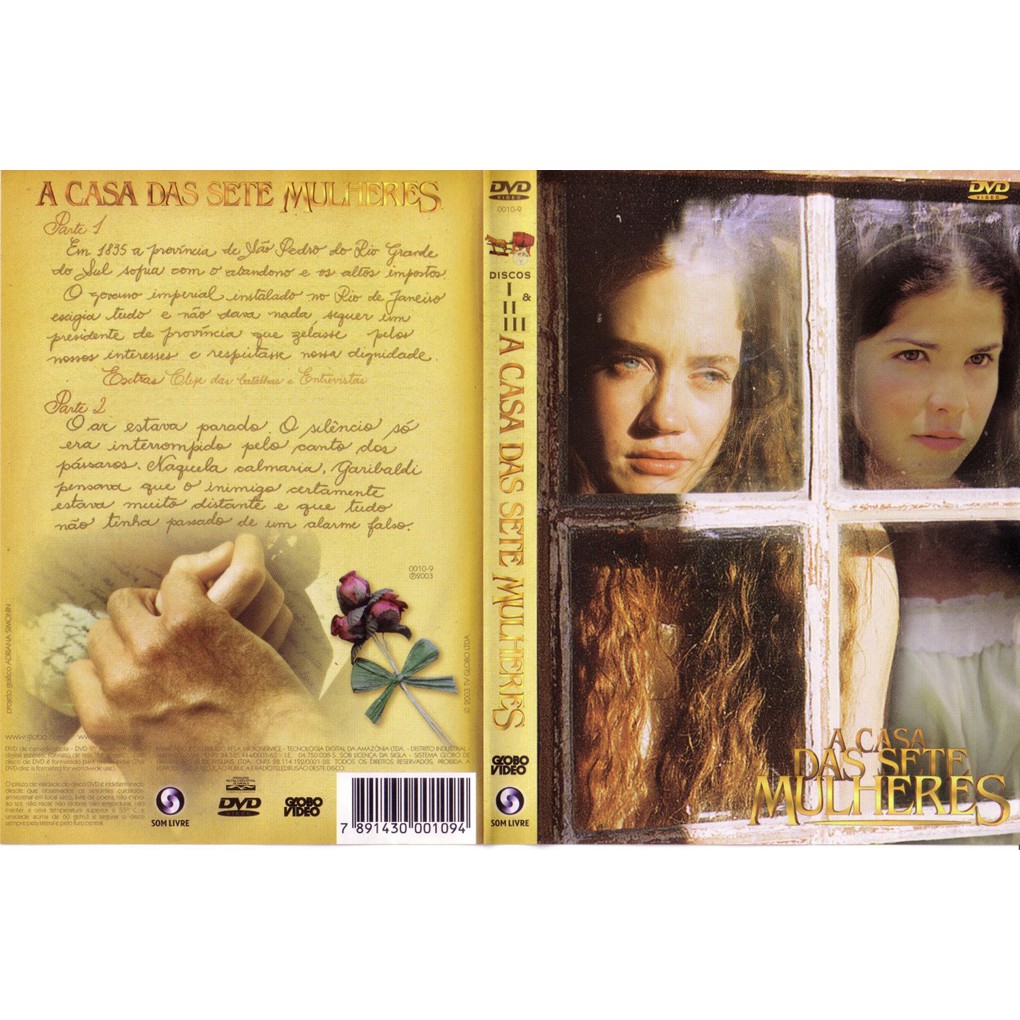 Coleção A Casa Das Sete Mulheres Box 5 Dvds Completa AUTORADO GLOBO ...