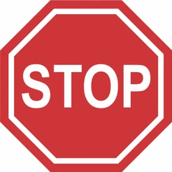 Placa de Trânsito Decorativa para Parede - Decoração Stop em MDF com Acabamento a Laser