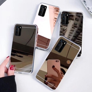 Para Samsung M51 S20 Fe A41 A11 A11 M11 A10S A20S Nota 20 Ultra Chapeamento Caso Espelho Chapeamento De Maquiagem À Prova De Choque Caso Capa