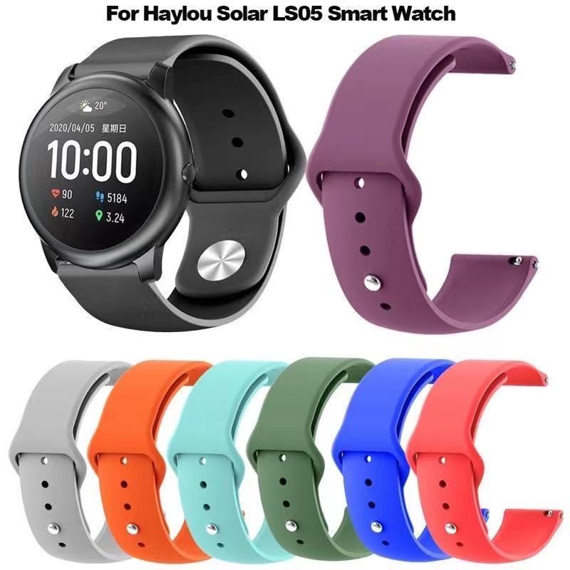 Pulseira 22mm De Silicone Lisa Para Smartwatch Hoylou Ls05/