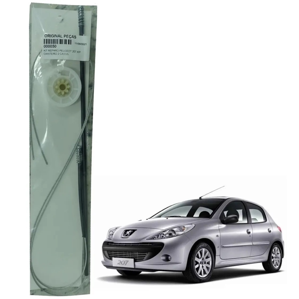 Kit Reparo Máquina Vidro Elétrico Peugeot 207 4 P Dianteira em Oferta na Shopee