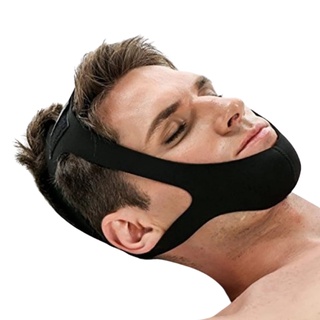 Anti Ronco Neoprene 3 Pontas Ajustável Neoprene Durma Melhor Faixa Cinta Queixo