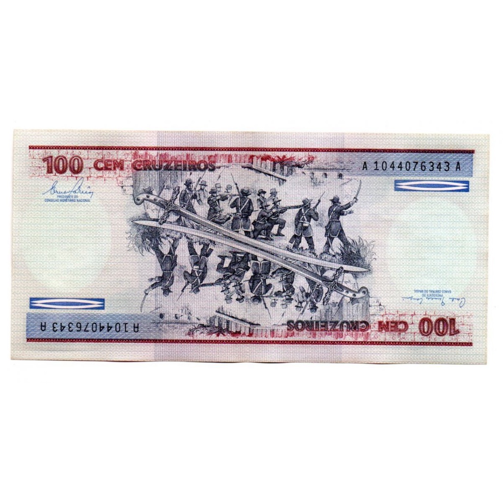 100 Cruzeiros Duque de Caxias C156 Sob Cédula Antiga