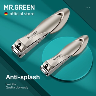 Mr.Green Cortador De Unha De Aço Inoxidável Anti Respingo Fingernal Cortador Manicure Ferramentas Projeto Biônico Aparador De Unhas Tesoura