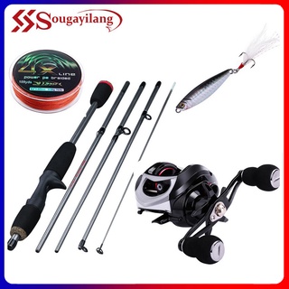 Vara de pesca com carretilha 1.8M 18+1BB 6.3:1 Max Drag 8-10kg
