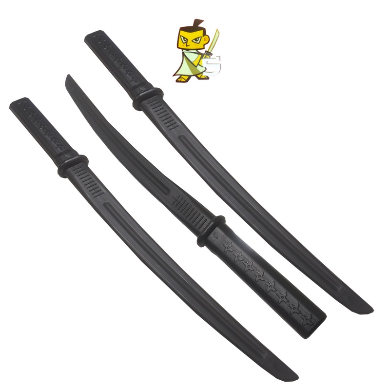 Kit Katana Com Bainha Vermelho Preto E Cinza Escorrega O Pre O