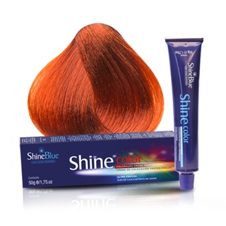 Coloração 8.4 Louro Claro Acobreado Intenso Shine Blue 50g em Oferta na Shopee