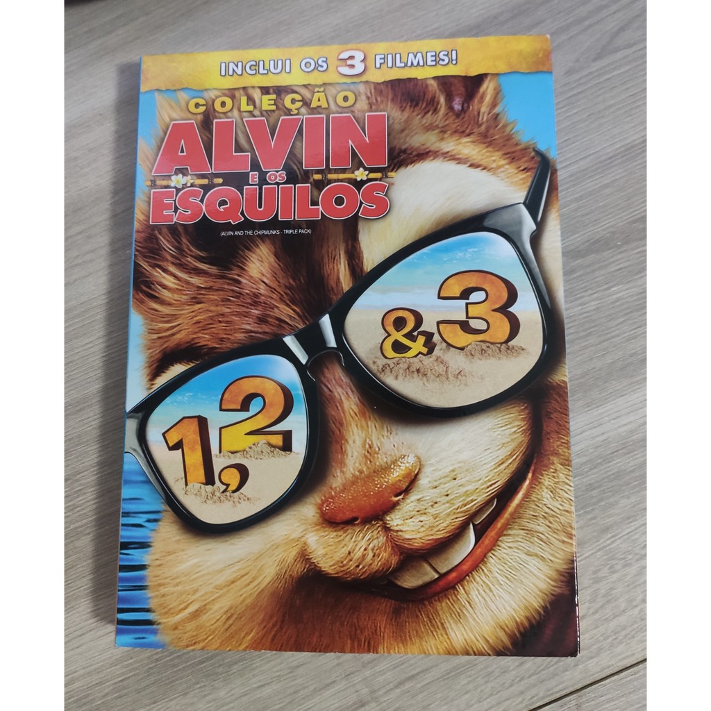 Dvd Coleção Alvin E Os Esquilos (1,2 E 3)