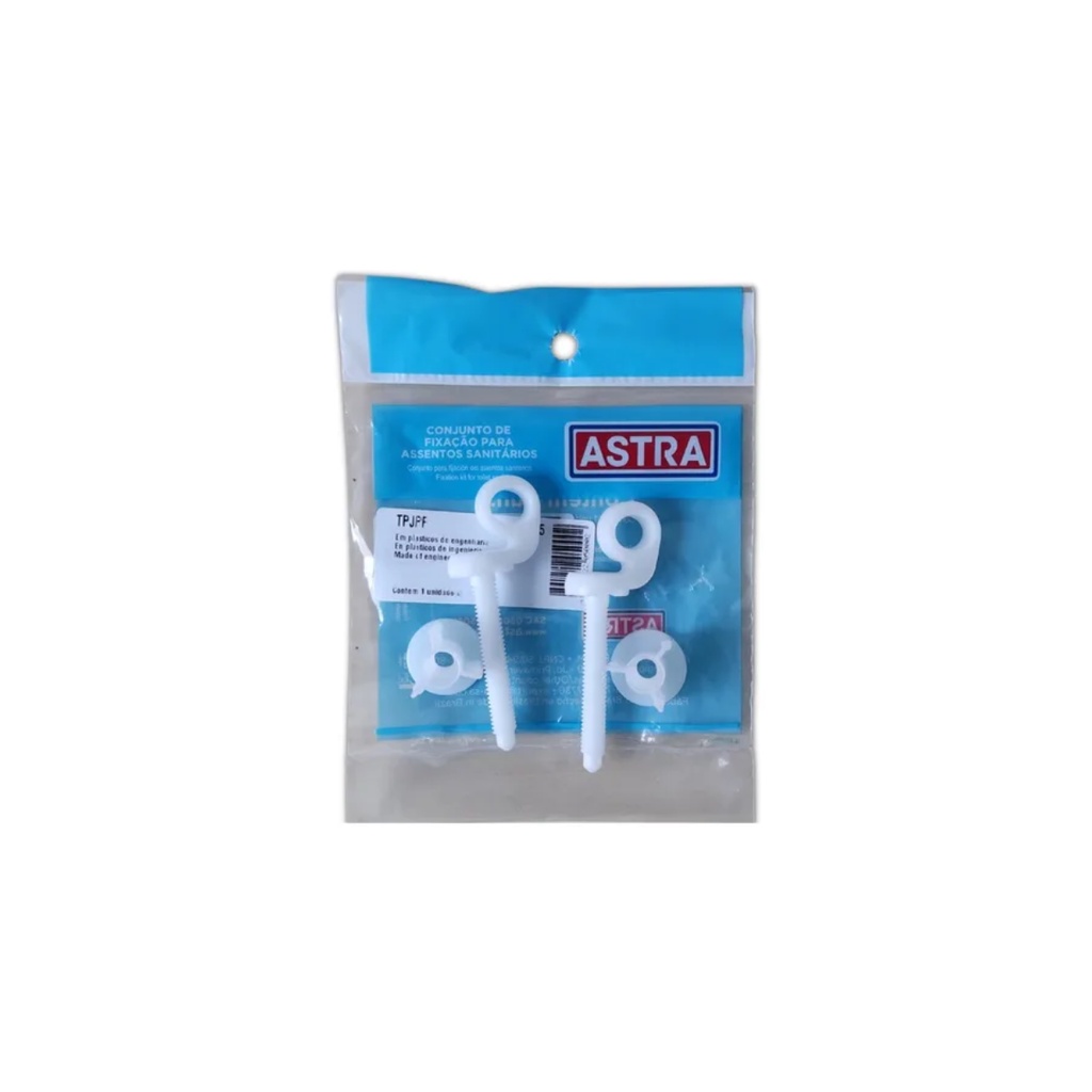 Conjunto De Fixação Para Assento Sanitário Tpjpf Astra Original, Fixação para tampa astra, Parafuso assento astra
