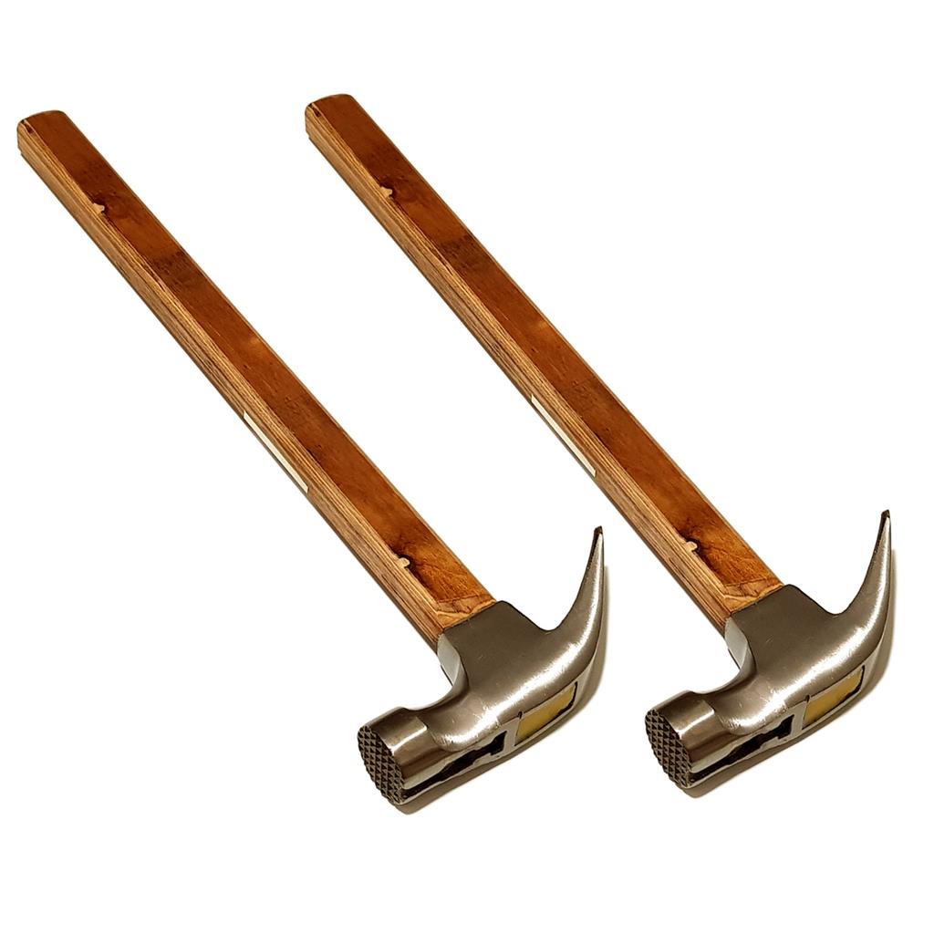 2 Martelos Tipo Bellota 30mm Cabo Madeirite Ima Porta Prego