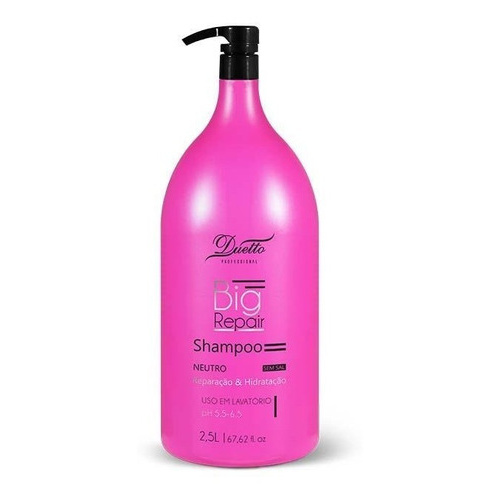 Shampoo Big Neutro De Lavatorio Duetto Profissional 2,5l