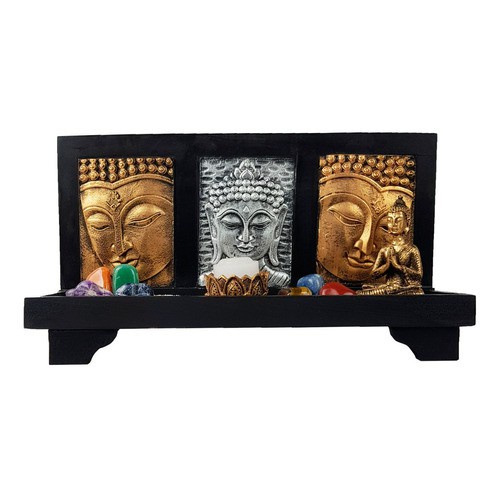 Jardim Zen Buda Hindu Porta Vela Castical Altar Nirvana Yoga com pedras