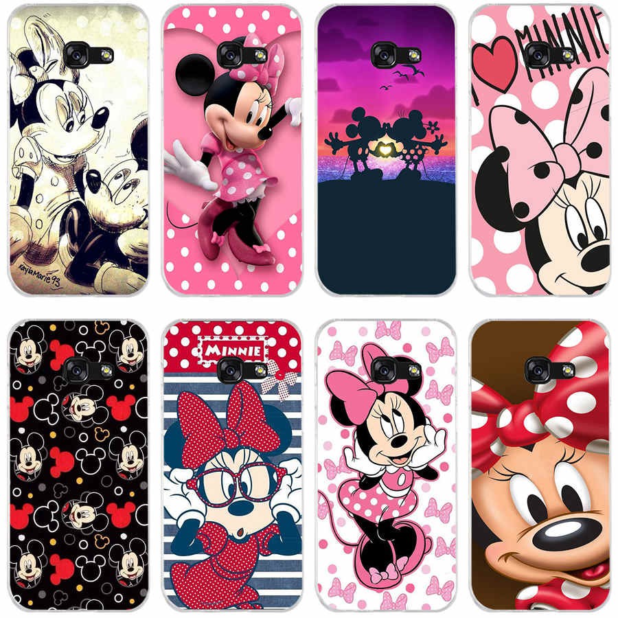 Capa De Silicone Flexível Mickey Minnie Mouse Para Samsung Galaxy A5 2015 2016 A5 2017 A3 2016 A7 2018 A80