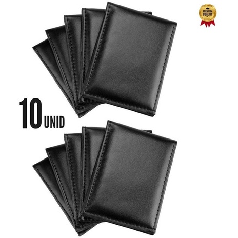 Kit 10 Carteira Masculina Slim Porta Cartão Barato Atacado