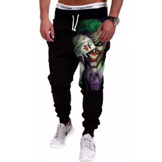 Calça Masculina de Moletom Estampada por Sublimação Coringa Cartas A111