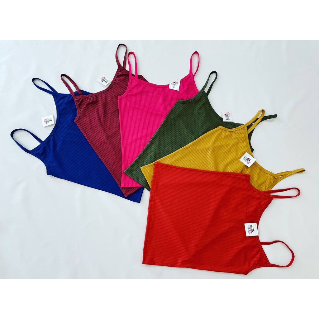 Blusa de Alcinha - P ao G3 - malha canelada com elastano